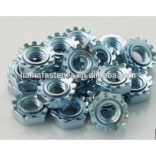 zinc plated K-Lock Nuts,keps nuts,toothed nut